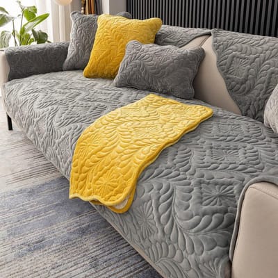 Verdikte Pluche Bankhoes Universeel Woonkamer Print Decoratie Combinatie Bankkussen Antislip Meubel Stofhoes 70x70cm
