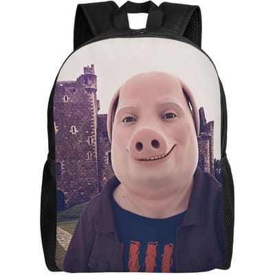 John Pork Is Calling Rugzak Tiener Ademende Rugzakken Polyester Moderne Middelbare School Tassen Buiten Kleurrijke Rugzak as picture