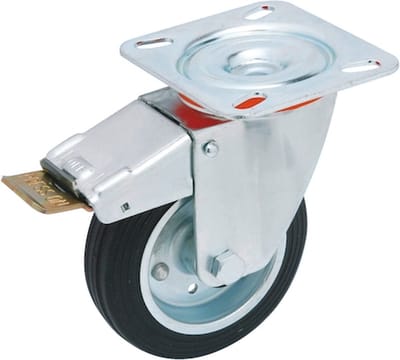 Wurth - Apparaatwiel met vastzetrem - Apparaatwiel met draaibare houder en vastzetrem x 1 st - 65 kg