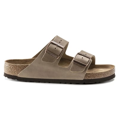Birkenstock Arizona FL WB Narrow Unisex Slippers - Tabacco Brown - Maat 39