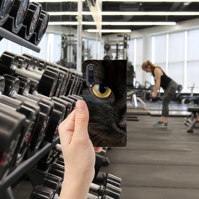Book Case voor Xiaomi Mi 9 Hoesje maken Zwarte Kat