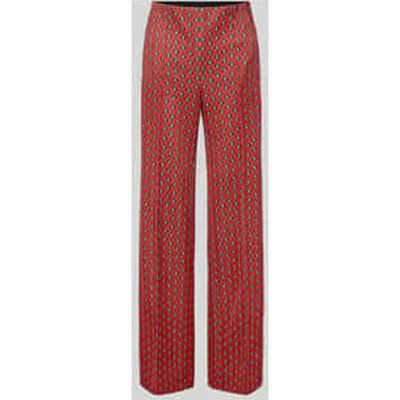 Broek in all-over look met elastische band