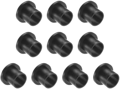 Set van 10 Nylon Flensmoffen [8,5 mm Bore x 10 mm OD x 10 mm Lengte] Kunststof Nylon Bushings voor Assen, Zwart, Duurzaam en Lichtgewicht