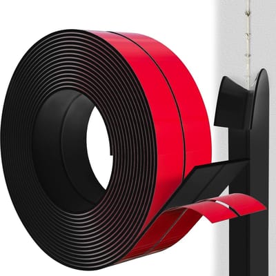 Multifunctionele Plakstrips Zwart 2 cm x 6 m voor Hoekbescherming, Randbescherming en Meubelbescherming, Eenvoudig aan te brengen en te verwijderen