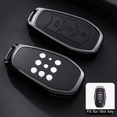 Autosleutelhoesje Voor Dongfeng Landian Seres 3 5 E5 Dfsk Evolute I-Space I-Pro Sleutelhanger Afstandsbediening Cover Tasje Schelp Fob Accessoires black