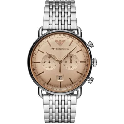 Emporio Armani AR11239 Chronograaf Roestvrij Staal Herenhorloge