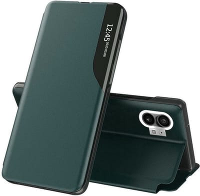 Hoesje geschikt voor Nothing Phone (1) - Techsuit eFold Book Case - Donkergroen