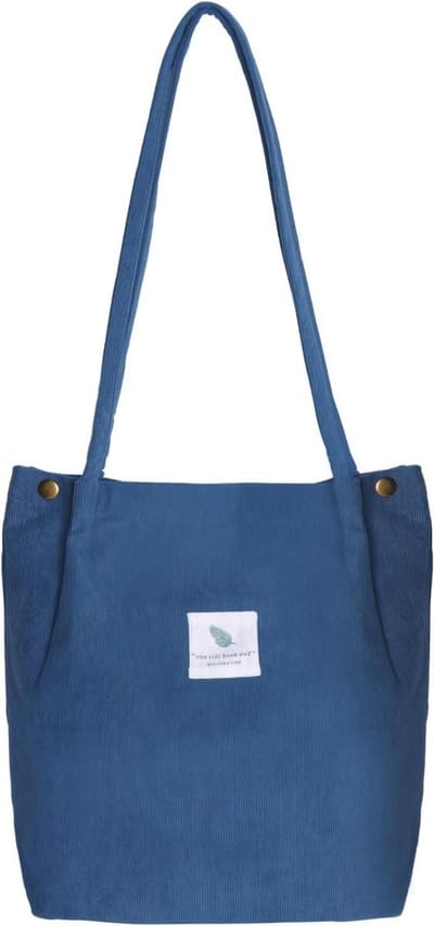 Grote Schoudertas - Draagtas Stoffen Tas - Dagelijks Gebruik - Ultra Lichtgewicht - 38 x 11 x 63 cm - Donkerblauw