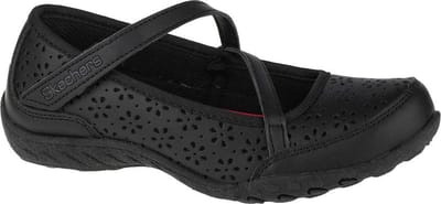 Skechers Breathe Easy Playground Popp 82277L-BBK, voor meisje, Zwart, Sportschoenen, maat: 27,5