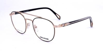 Zadig & Voltaire VZV257 Shiny rose gold with black parts 49/19/140 UNISEX Brilmonturen