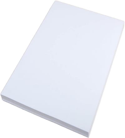 25 Vel Wit Karton A5 220 Gram - Zwaar Papier voor Knutselen en Printen