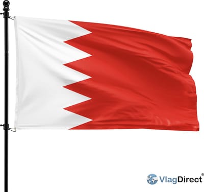 VlagDirect - Bahreinse vlag - Bahrein vlag - 90 x 150 cm.