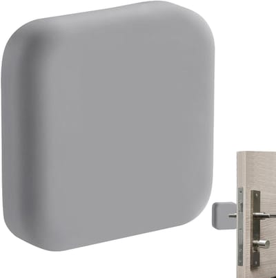 Deurklinkstopper Muurbeschermer - Deurstopper Muurstickers - Muren Beschermen - Zelfklevend Siliconen - 45x45x45 mm - Grijs