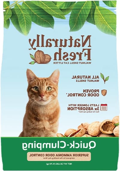 Kattenbakvulling Klontvormend - Kattenstrooisel Natuurlijk - Geur Neutraliseren - Walnoot Schelpen Mengsel - 26 Pounds - Blauw