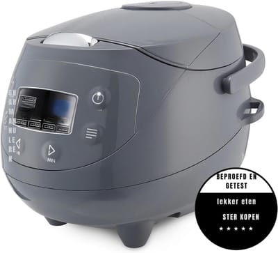 Nexvo® Rijstkoker klein - Rijstkoker - Rijstkokers - Grijs - ‎30cm x 21cm x 23cm