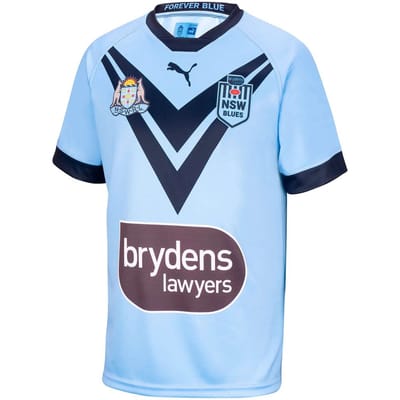 Puma NSW Blues Replica Jersey Korte Mouw Blauw Kinder Rugby T-shirt 766225 01