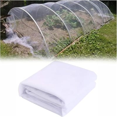 Insectennet-insectengaas-insectengaas moestuin-Tuinnet - Beschermingsnet voor groenteplanten - Multifunctioneel beschermingsnet - Draagbare vogelbestendige planttunnel voor fijne groenten - Wit - 3x10m