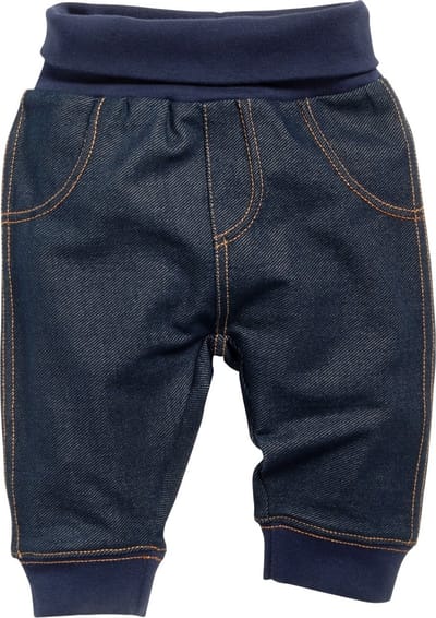 Schnizler Kinder-baby-joggingbroek in jeanslook, blauw