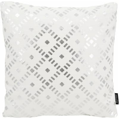 Gek op kussens! Sierkussen dido silver / white | 45 x 45 cm | katoen