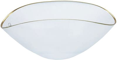 Bricard Sis Kom - Groot Ovaal - 37,5 x 19 cm - Transparant/Goud