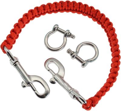 Camera Lanyard - Onderwater Touw - Duiken en Snorkelen - 360 Graden Draaibaar - 55 cm - Blauw