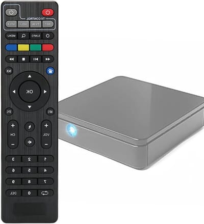 Afstandsbediening voor TV-ontvanger - Geschikt voor TVIP 412, 415, 605 en meer - Zwart ABS kunststof