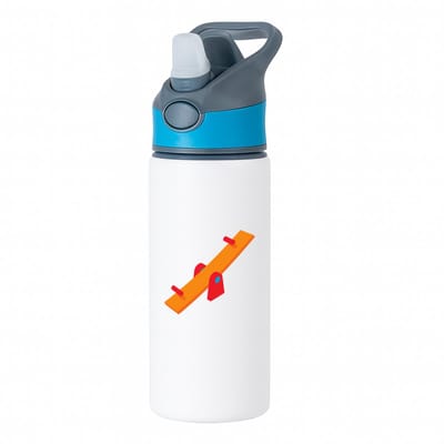 Hacebo® - Wipwap waterfles met rietje blauw - Kind - Kinderen - Speeltuin - speelgoed - water fles - 650ML