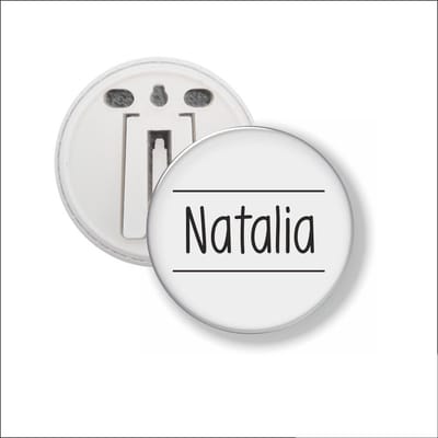 Button Met Clip 58 MM - Natalia