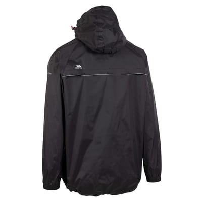 Trespass - Unisex Qikpac X Opbergbare Jas (Zwart/Rood)