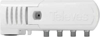 Huisantenneversterker 3 Uitgangen voor VHF, UHF en Satelliet