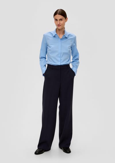 s.Oliver BLACK LABEL - Broek - Maat 44 - Vrouwen - 5959 BLUE -