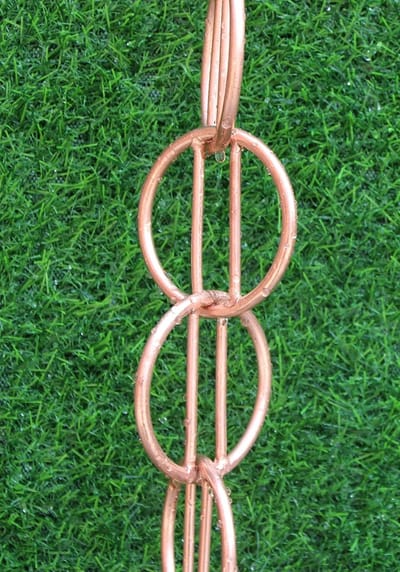 Regenketting - Waterafvoer - Tuin Decoratie - Koperen Lus Design - 2.5 Meter - Koper