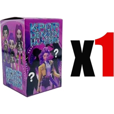 Anime Kpop Duiveljager Blind Box Demontage Plezier Blind Zakje Klein Beeldje Perifeer Model Bureau Blind Box Decoratie Cadeaus black