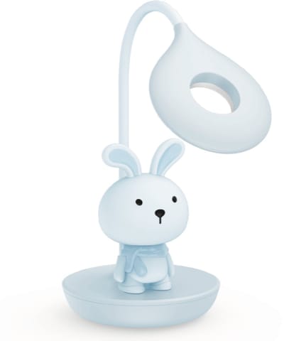 Luxus Europe - Nachtlamp Kinderkamer Bunny Mini Blauw - Draadloos LED Nachtlampje Kinderen - USB-C Oplaadbaar - Decoratieve Tafellamp