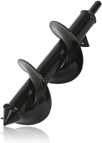 Tuinboor 10x30cm - RVS spiraalboor voor planten en bloemperken
