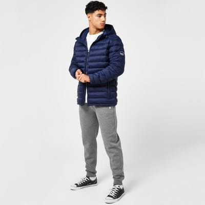SoulCal - Micro Bubble Jacket - In between jack - Heren - Donker blauw - S