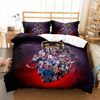 Nationale Rugby Poster Beddengoedset King Queen Double Full Twin Single Maat Under Tale Bedlinnenset EU single(135x200cm)