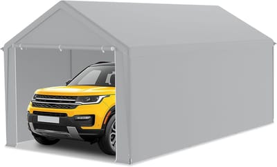 Duurzame Carport Tent Garage 3 x 6 m - Bescherming voor Auto, SUV, en Truck - Makkelijk te Monteren en Weerbestendig