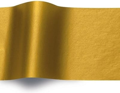 Vloeipapier tissuepapier zijdepapier METALLIC GOUD, 50x75cm - 17gr (240 stuks)