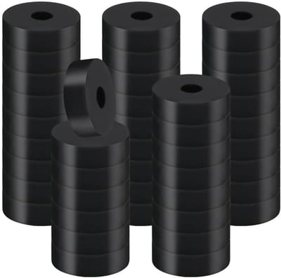 Set van 70 Rubber Ringen - 20 x 6 mm Ronde Rubberafdichtingen, Rubber Spacers voor Elektrische Verbindingen, Apparatuur en Reparaties