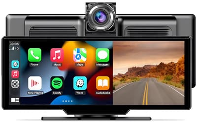 Lemorele 9003D – 9.3 Inch CarPlay & Android Auto Scherm – Draadloos via Bluetooth – Inclusief HD Achteruitrijcamera – Plug & Play Universeel Auto Multimedia Display