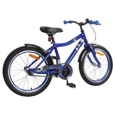 vidaXL - Kinderfiets - 18 - Inch - voor - 5-7 - jaar - oud - Donkerblauw