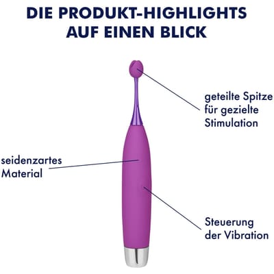 EIS nobele oplegvibrator van silicone, 19,5 cm