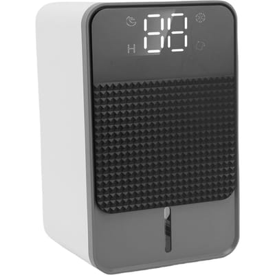 Petit déshumidificateur 1200ML avec affichage numérique Fonction de dégivrage Minuterie Alerte de bac plein Arrêt automatique 7 couleurs d'ambiance