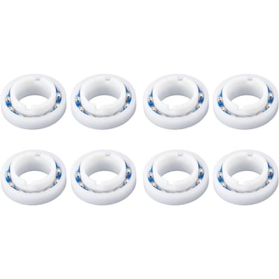 8 pièces Roulements de Roue pour Nettoyeur de Piscine Zodiac pour Polaris C 60 Fonctionnement Fluide Empêche la Déformation white
