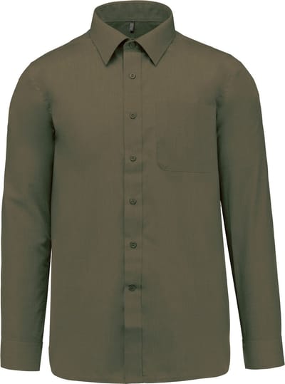 Herenoverhemd 'Jofrey' lange mouwen Kariban Light Khaki maat 6XL