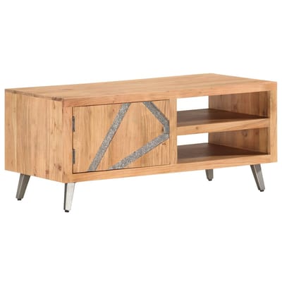 vidaXL - Salontafel - 90x45x40 - cm - massief - acaciahout
