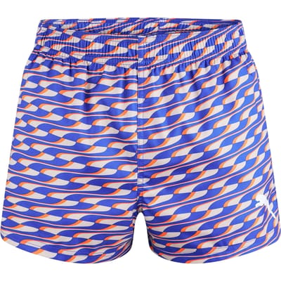Puma Zwemshorts voor heren met golfpatroon (Blauwe golf)
