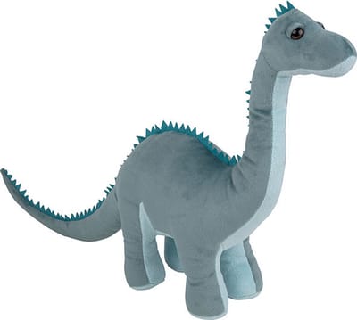 Nature Planet Pluche knuffel - dinosaurus Diplodocus - grijs - van 40 cm - speelgoed dieren