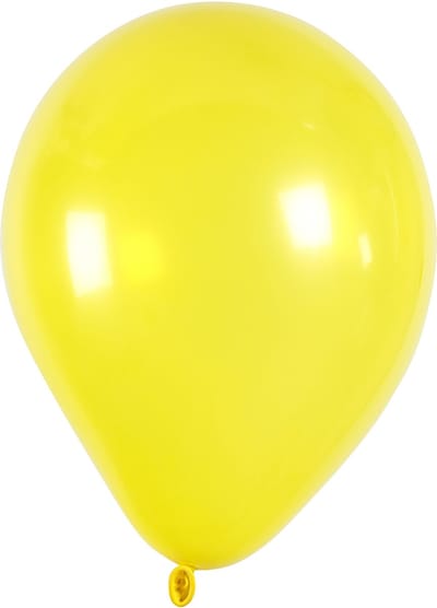 Ballonnen, Set met 10 ballonnen, d 23 cm, geel, 10 stuk/ 1 doos